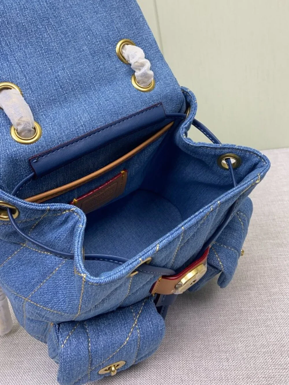 Coach denim antique